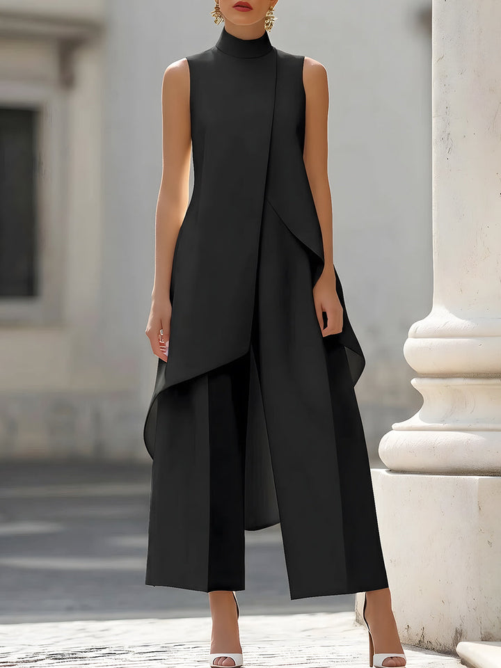 The Vivienne | Sleek &amp; Flowing Long Jumpsuit