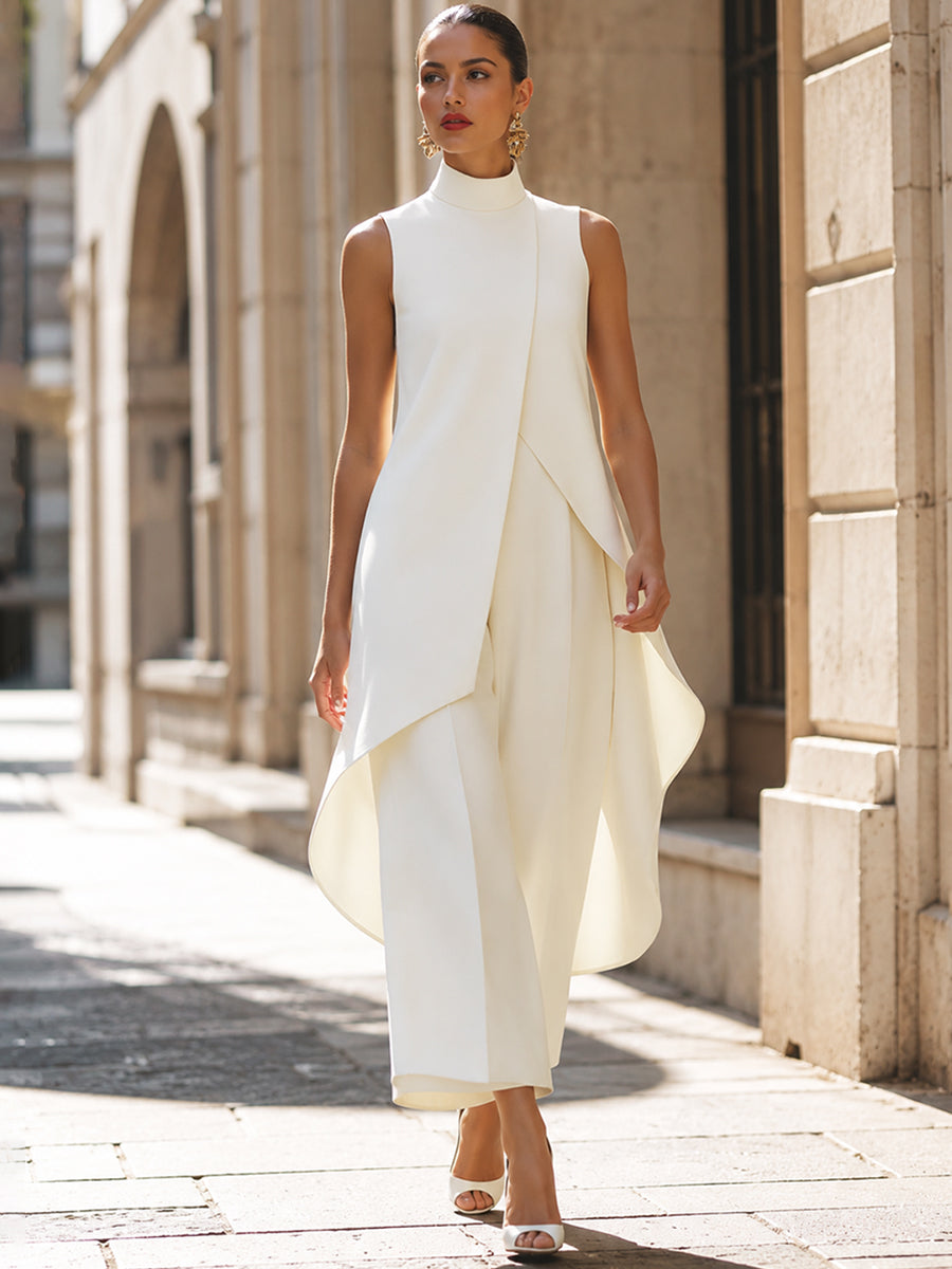 The Vivienne | Sleek &amp; Flowing Long Jumpsuit