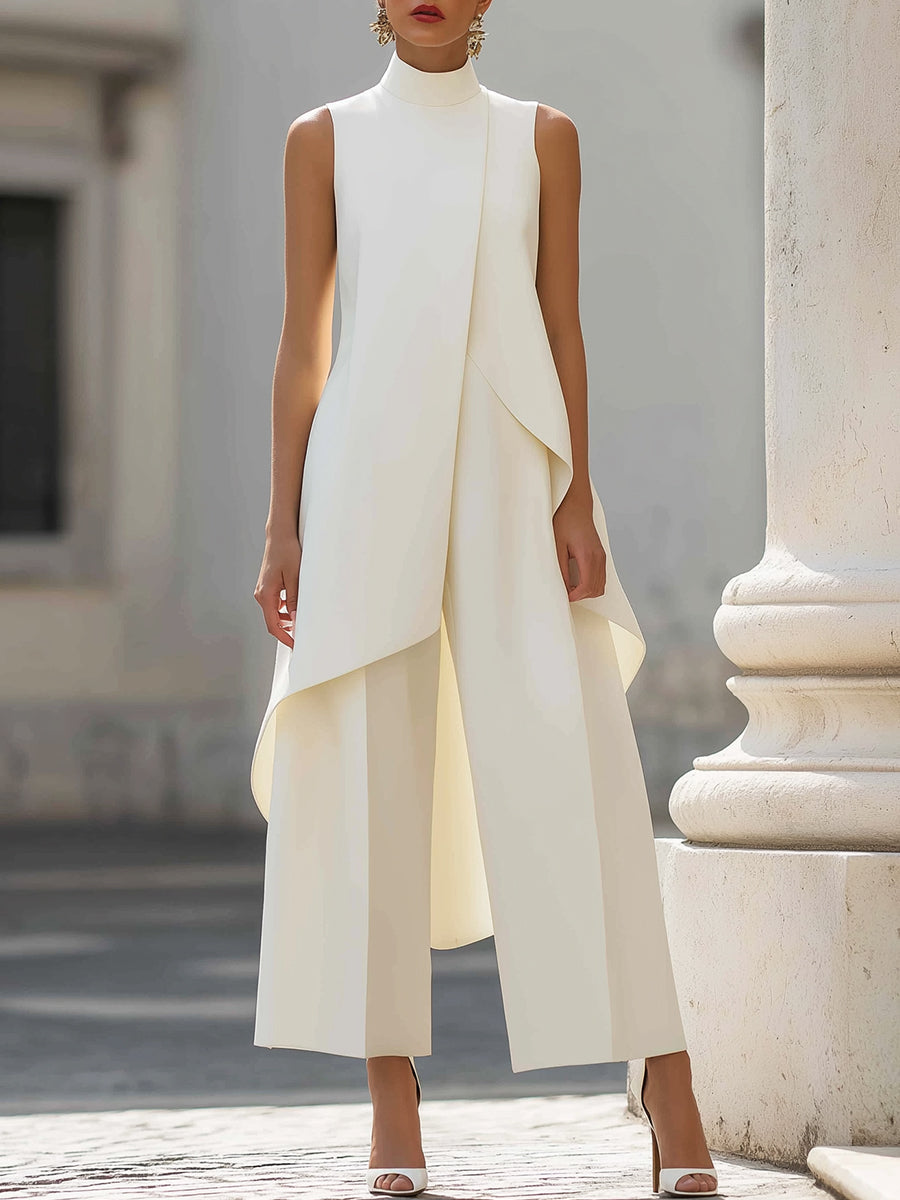 The Vivienne | Sleek &amp; Flowing Long Jumpsuit