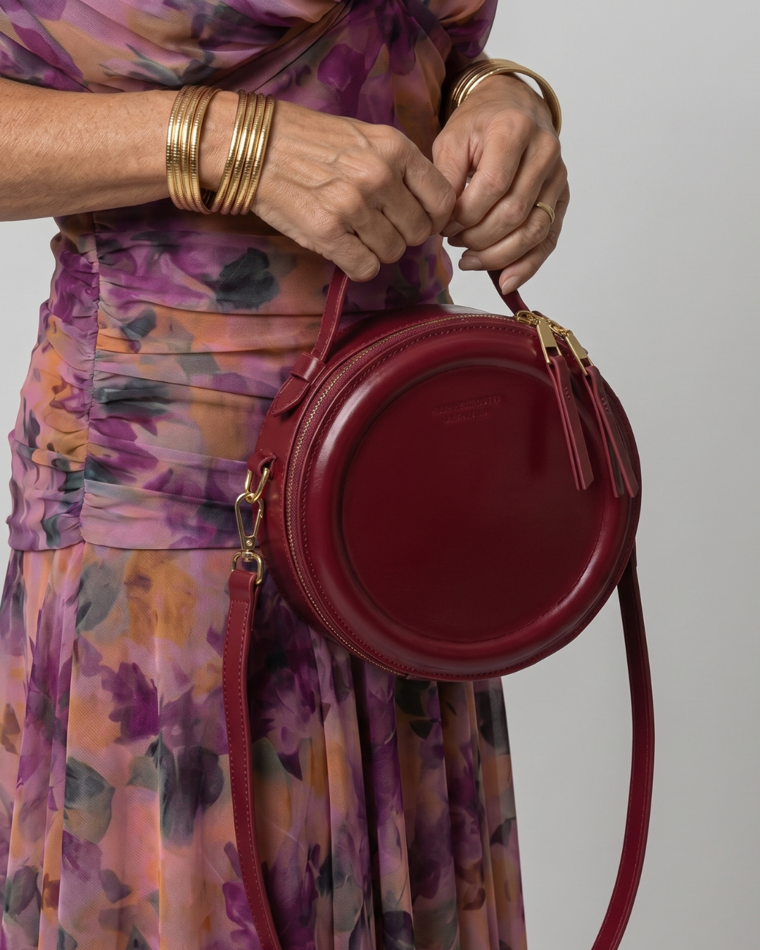 Oriana | Round Zip Crossbody Shoulder Bag