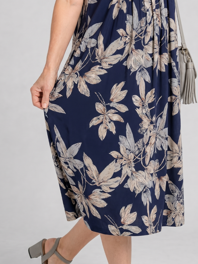 Donna | Floral Pocket Midi Dress