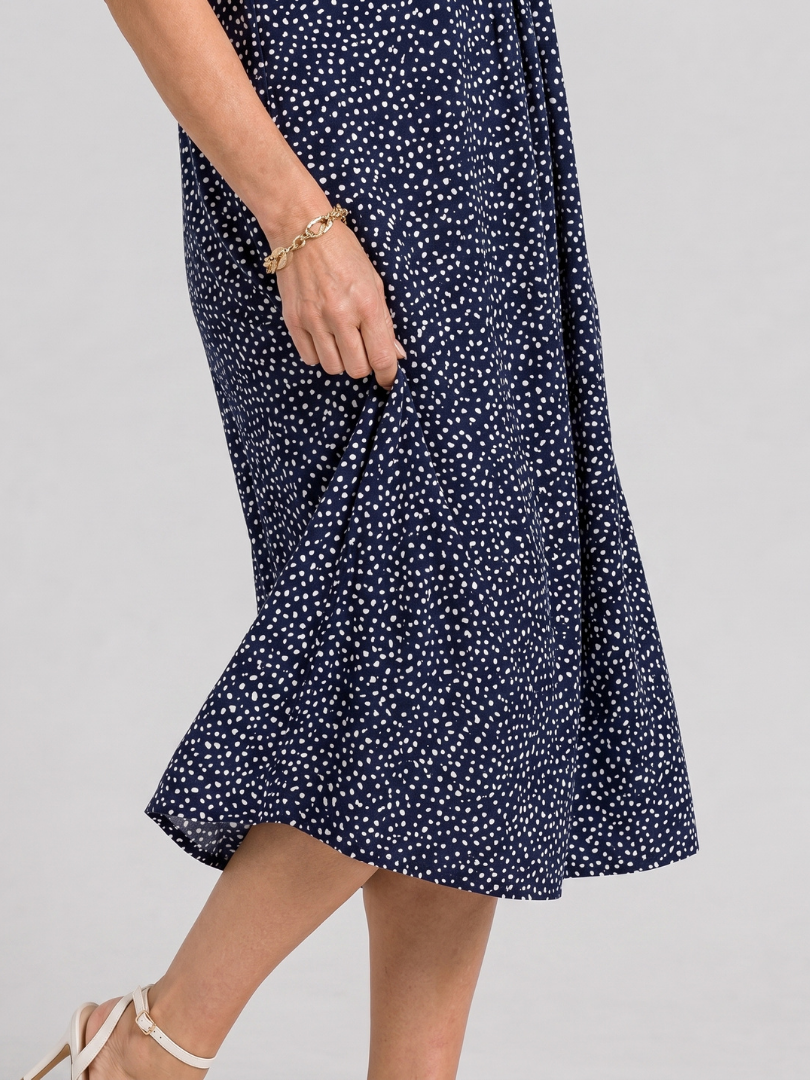Roma | Dotted Pocket Swing Dress