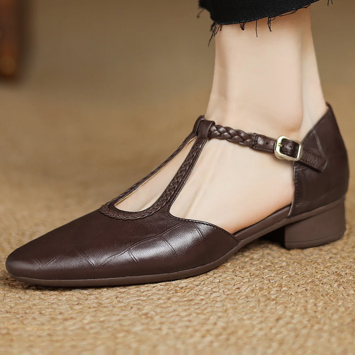 Olivia | Leather Mary Janes
