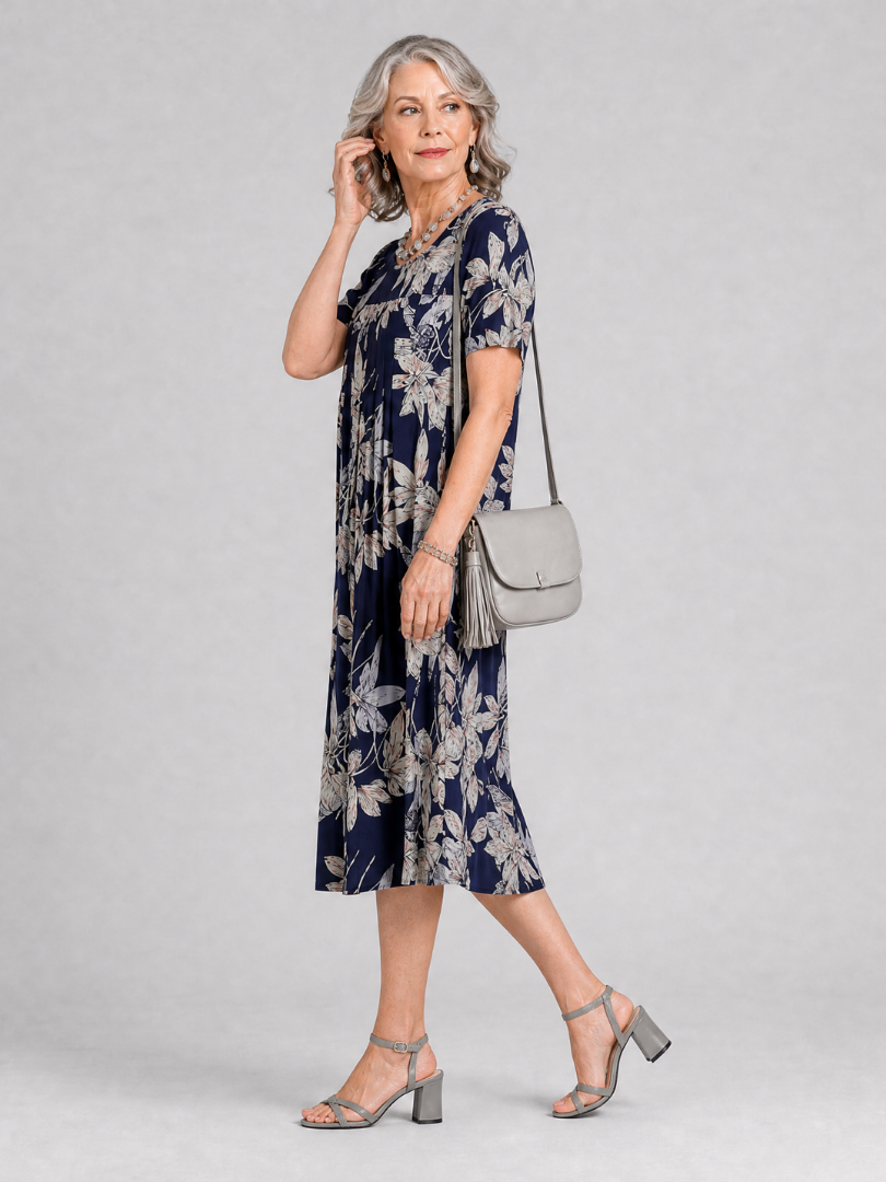 Donna | Floral Pocket Midi Dress