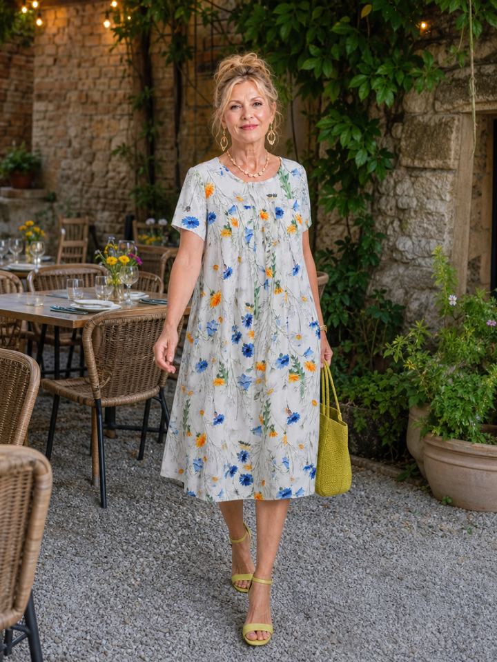 Kaylee | Wildflower Pocket Midi Dress