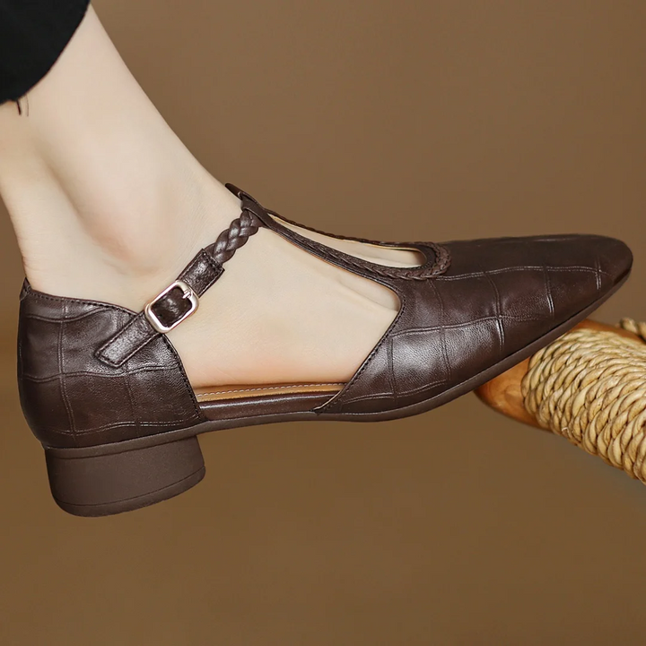 Olivia | Leather Mary Janes