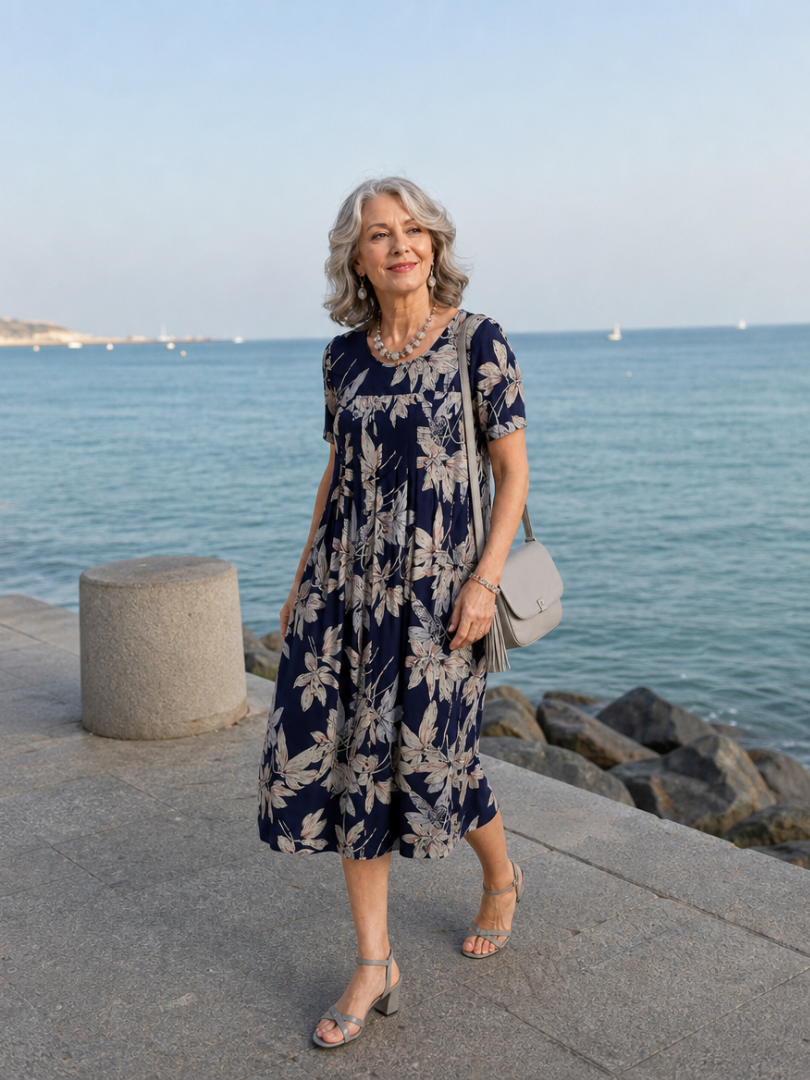 Donna | Floral Pocket Midi Dress