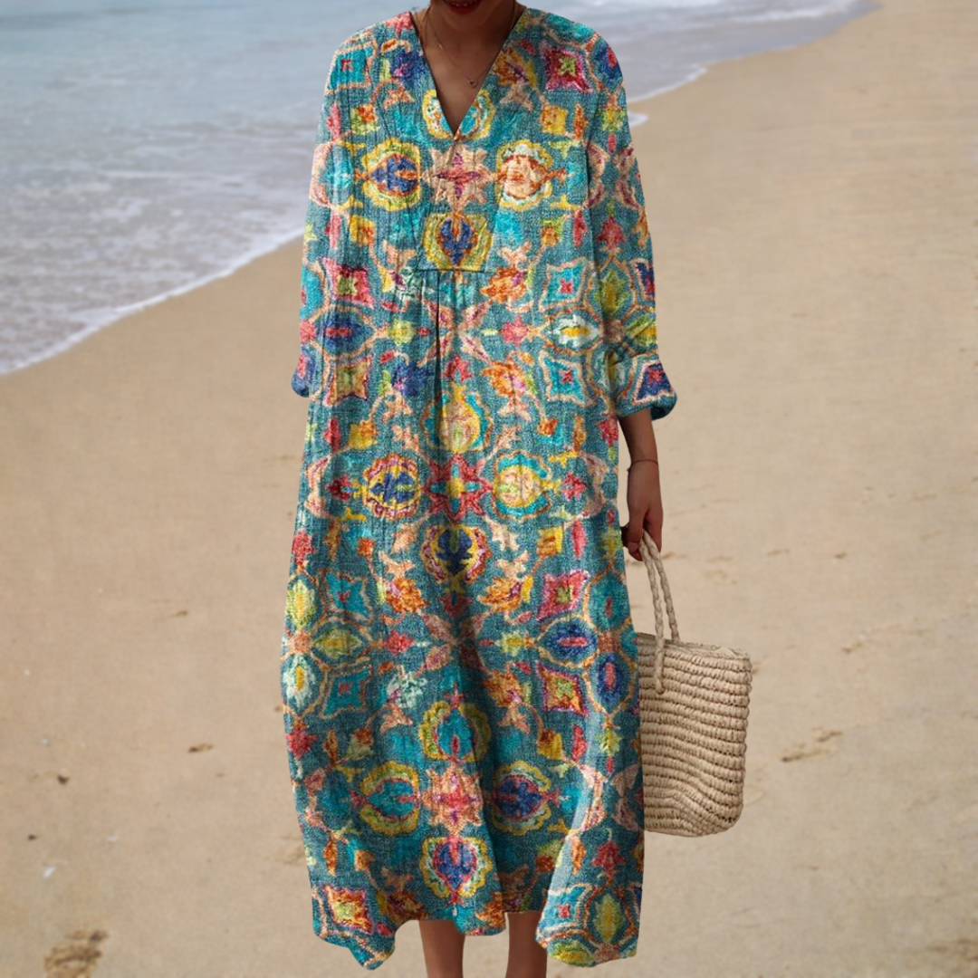 Summer Printed Dress that Enhances