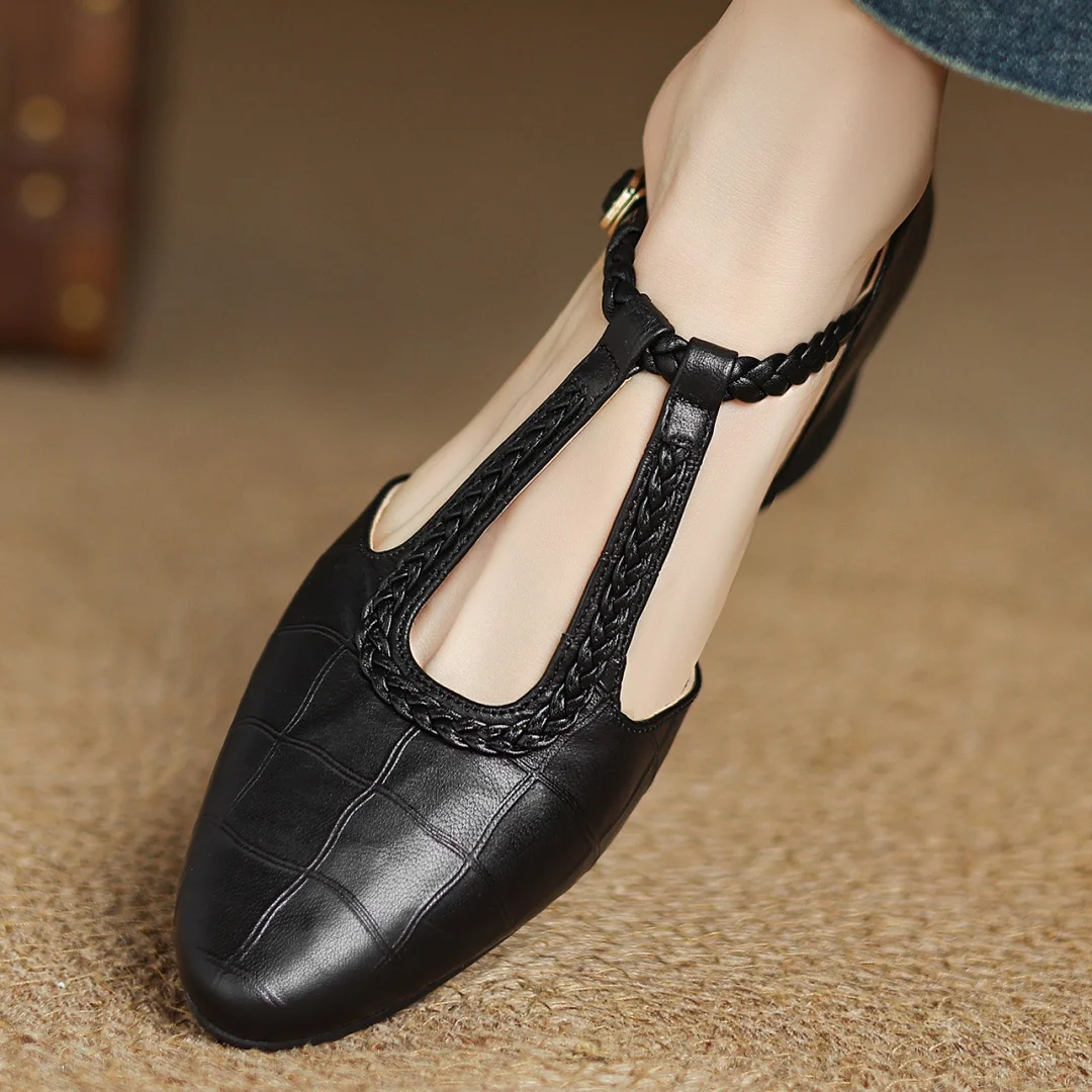 Olivia | Leather Mary Janes