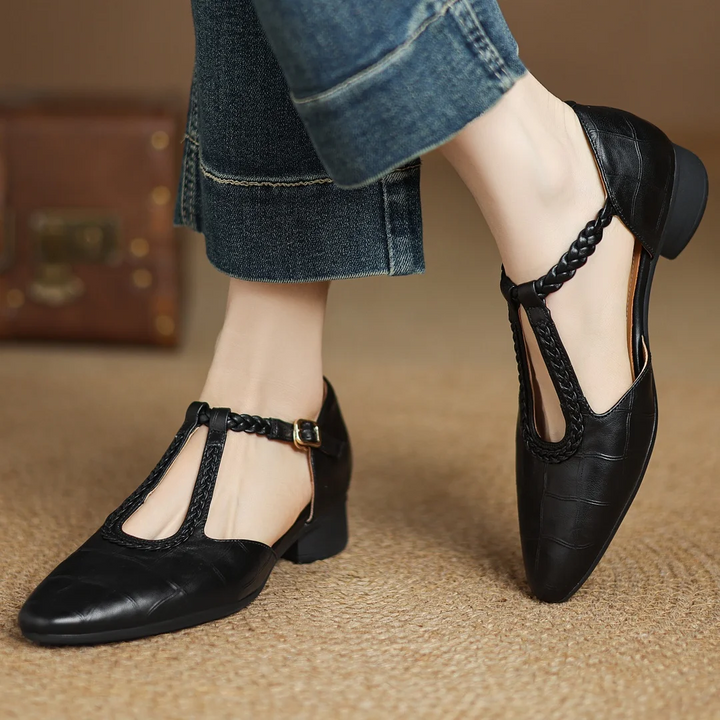 Olivia | Leather Mary Janes
