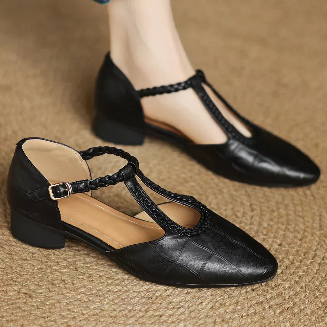 Olivia | Leather Mary Janes