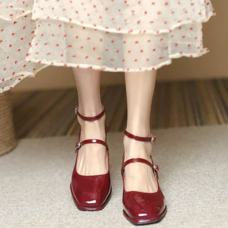 Leah | Elegant Ankle-Strap Pumps