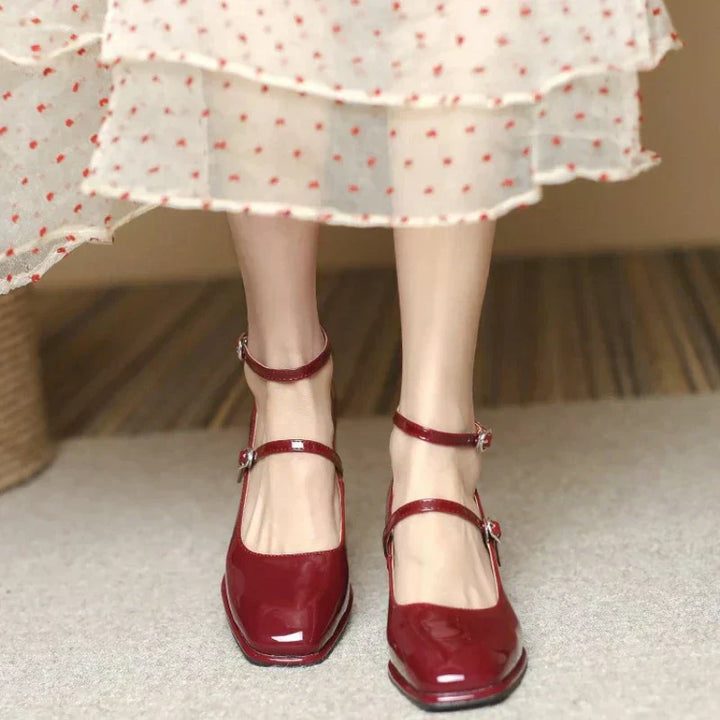 Leah | Elegant Ankle-Strap Pumps