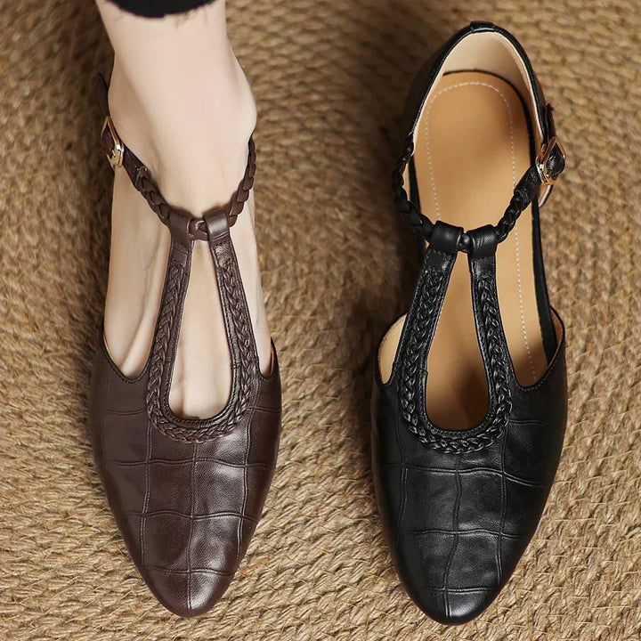 Olivia | Leather Mary Janes