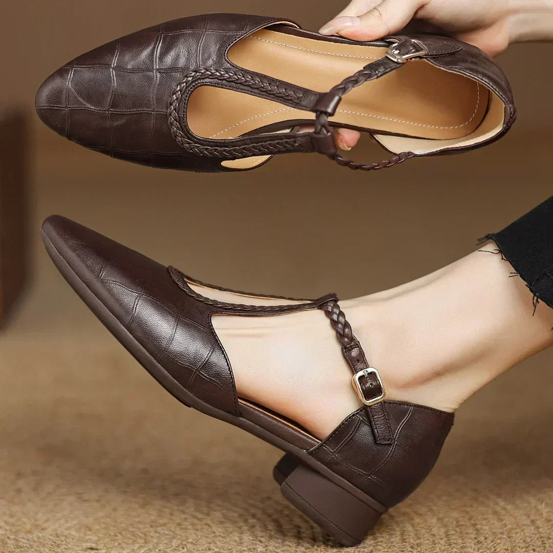 Olivia | Leather Mary Janes