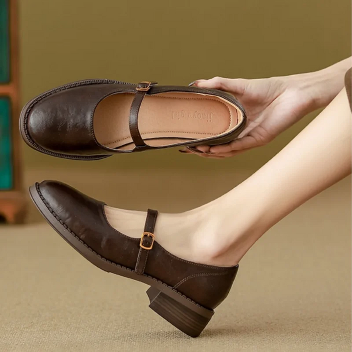 Lydia | Classic Leather Mary Janes
