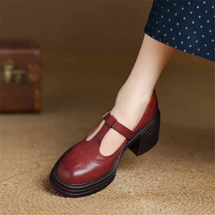Elvana | Chunky Pumps Mary Janes