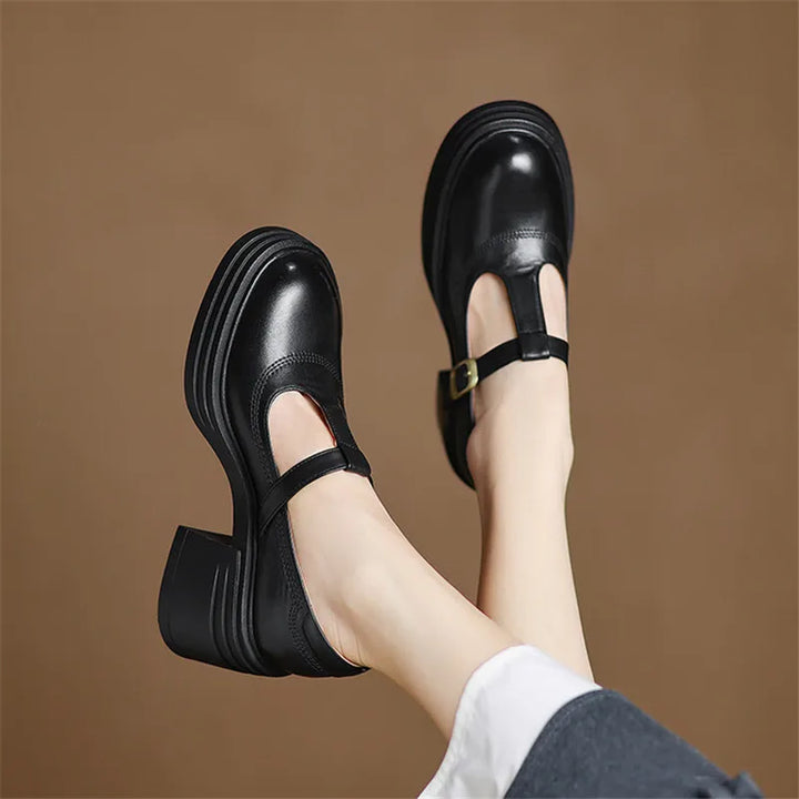 Elvana | Chunky Pumps Mary Janes