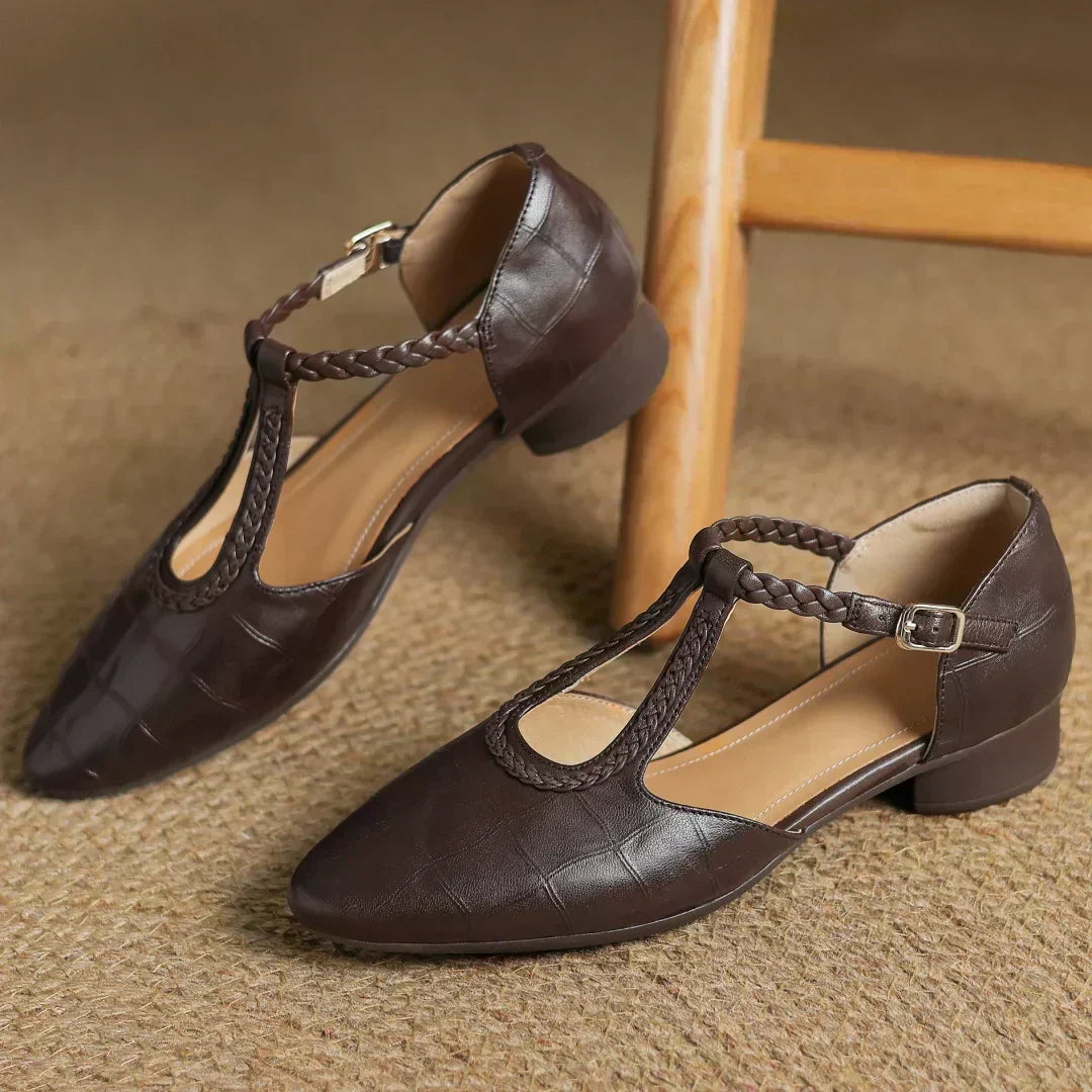 Olivia | Leather Mary Janes