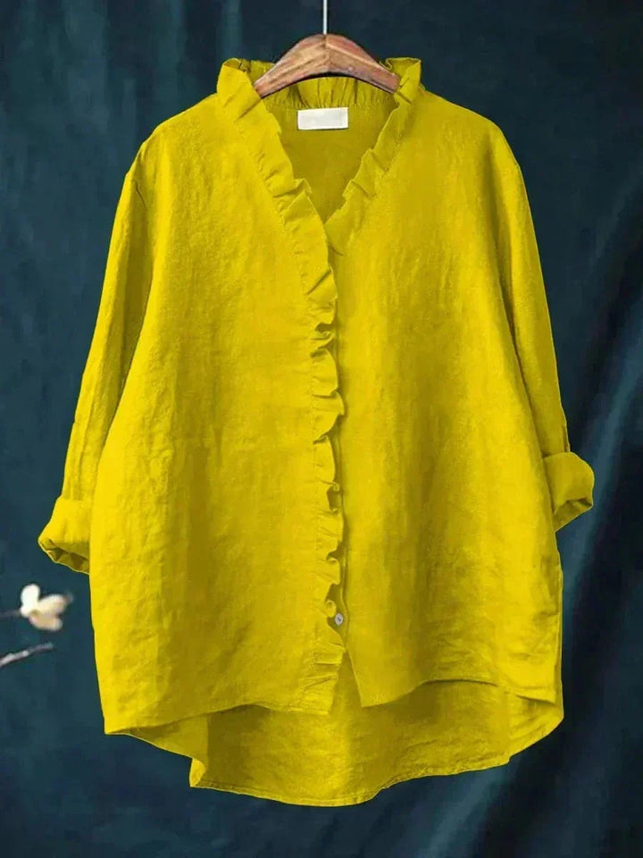 Annette | Ruffle-Trim Blouse