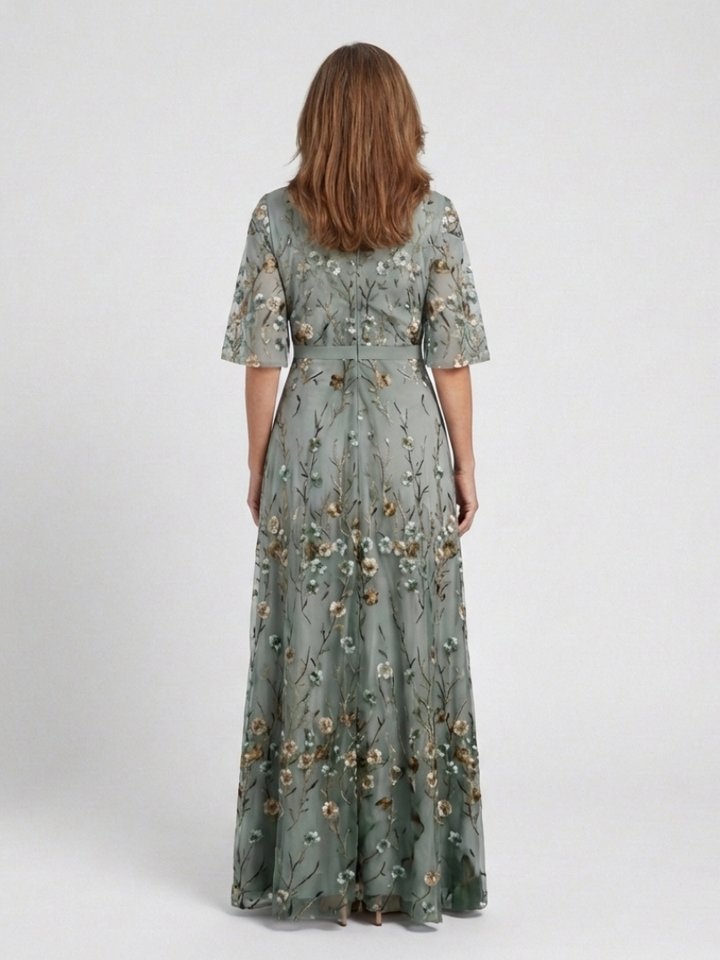 The Palmyre Embroidered Maxi Dress