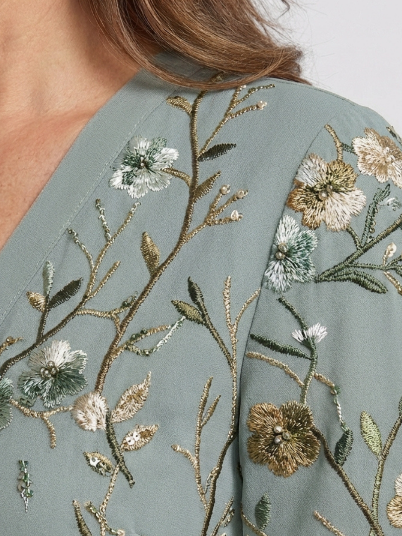 The Palmyre Embroidered Maxi Dress