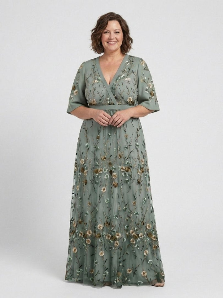 The Palmyre Embroidered Maxi Dress