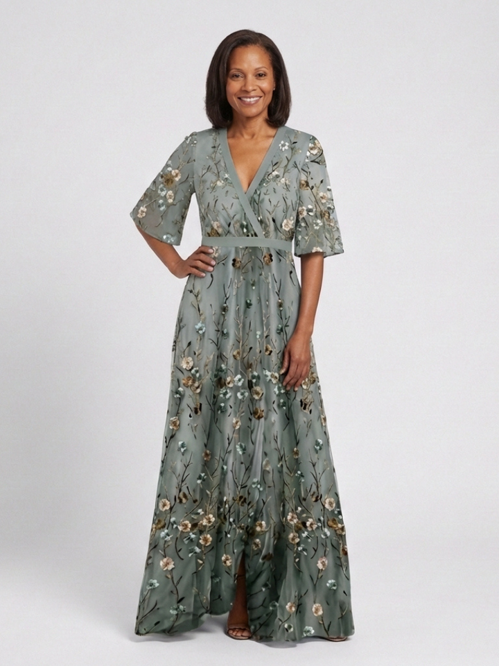 The Palmyre Embroidered Maxi Dress