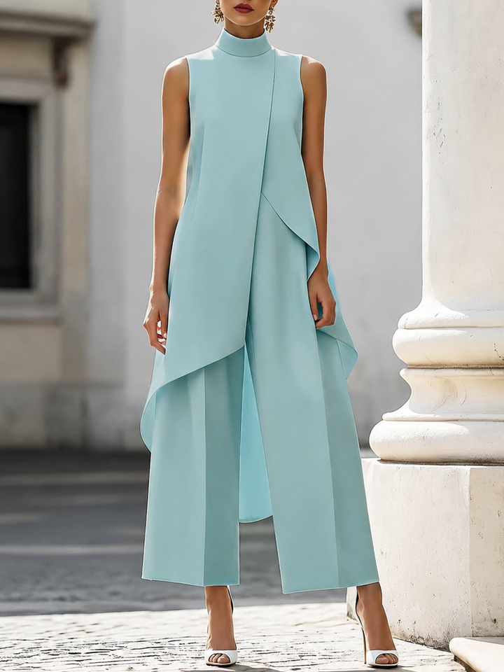 The Vivienne | Sleek &amp; Flowing Long Jumpsuit