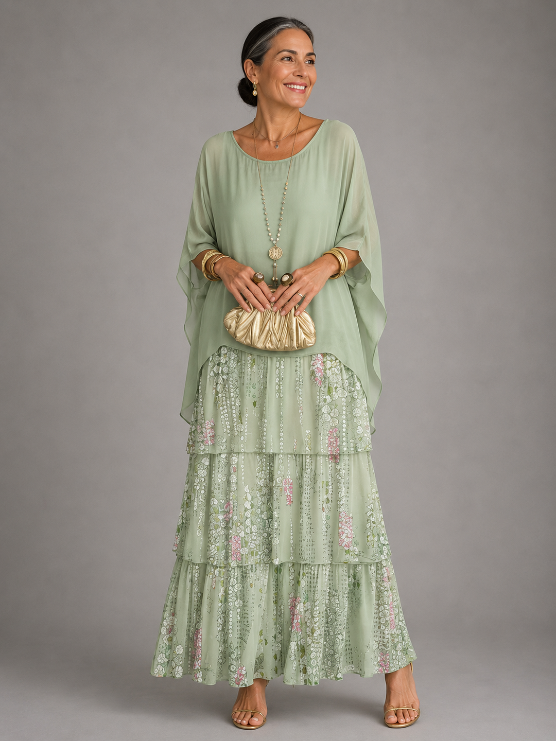 The Pauletta Tiered Maxi Dress