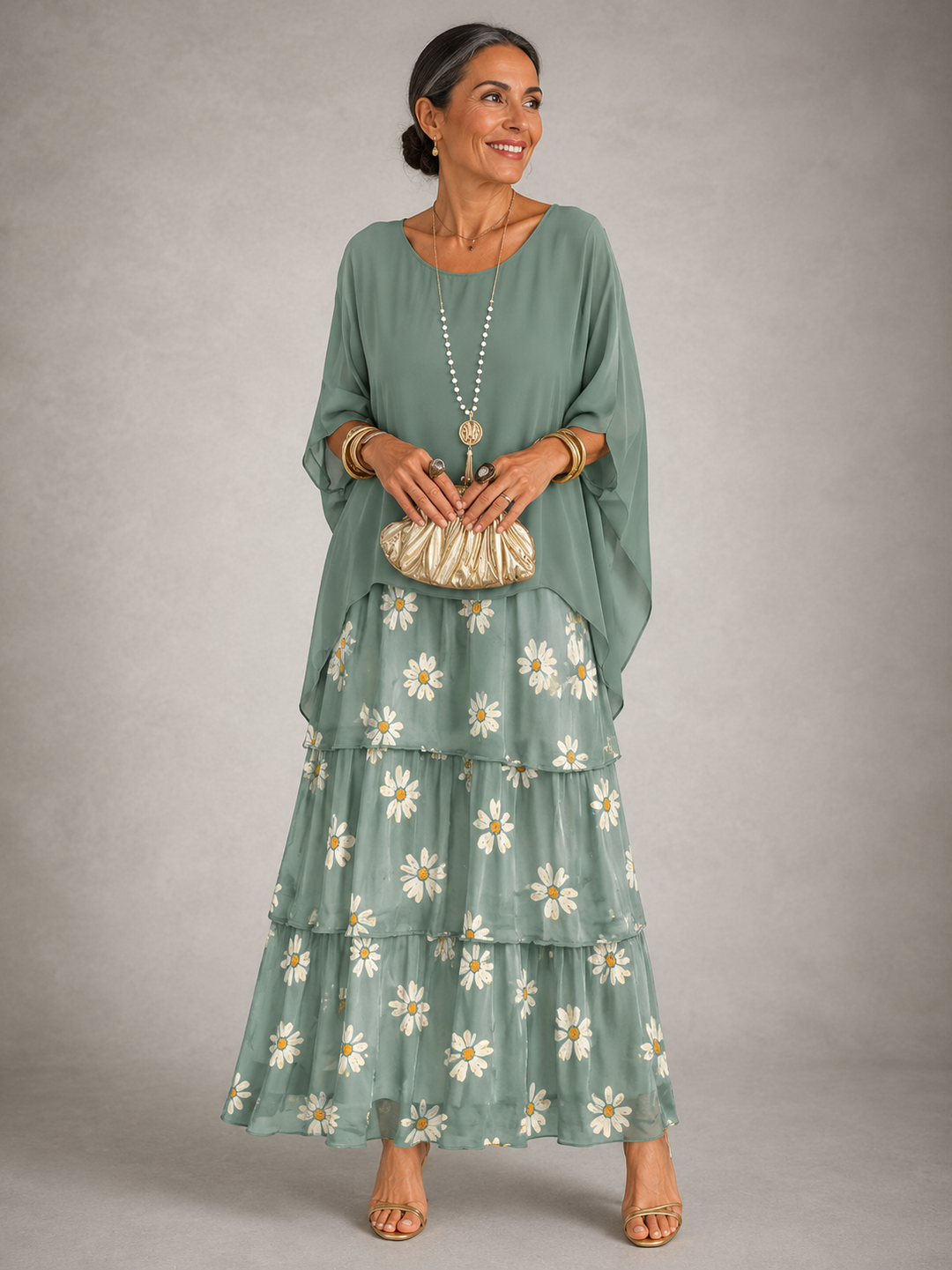 The Pauletta Tiered Maxi Dress