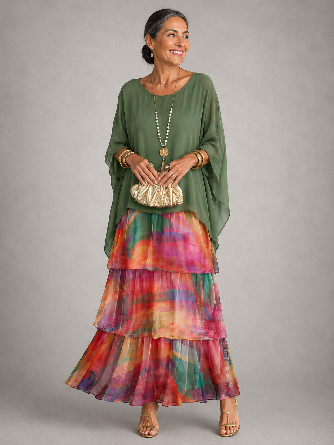 The Pauletta Tiered Maxi Dress