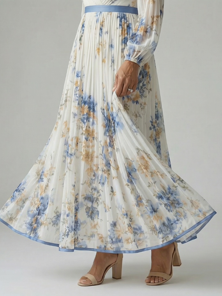 The Reverie Pleated Maxi Dress