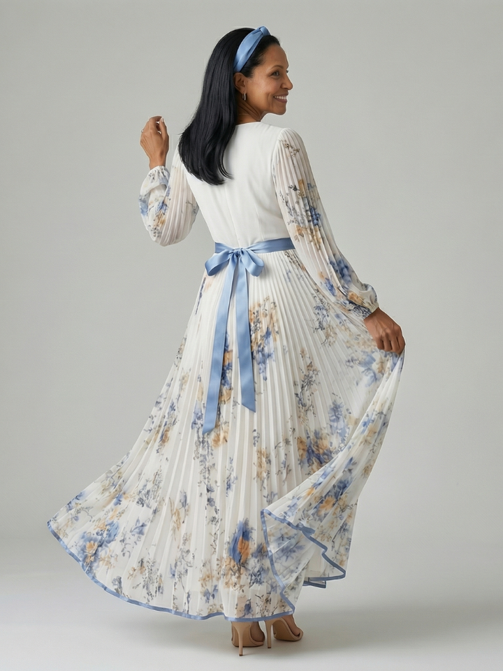 The Reverie Pleated Maxi Dress